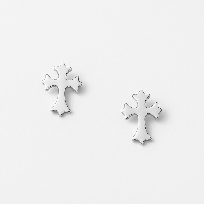 “Croix” Silver Earrings | swits collective