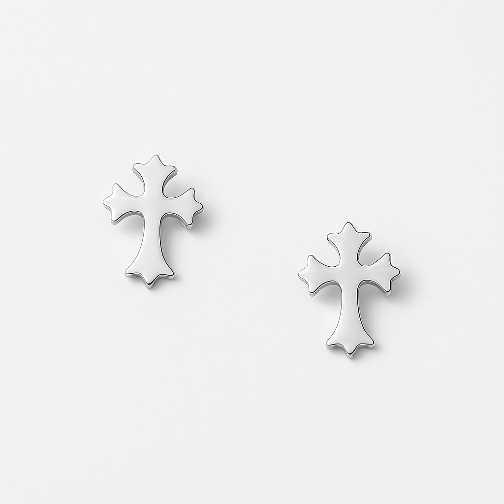 “Croix” Silver Earrings | swits collective