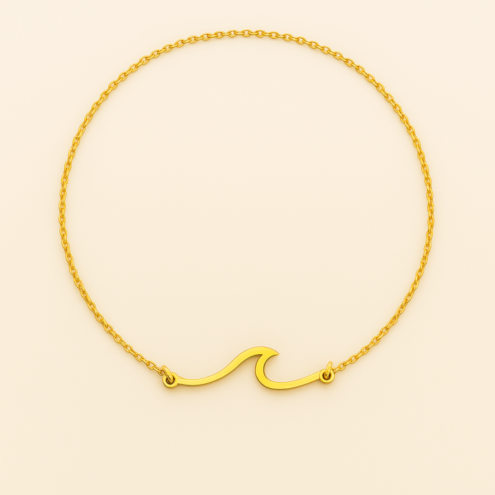Golden “S” Pendant Necklace