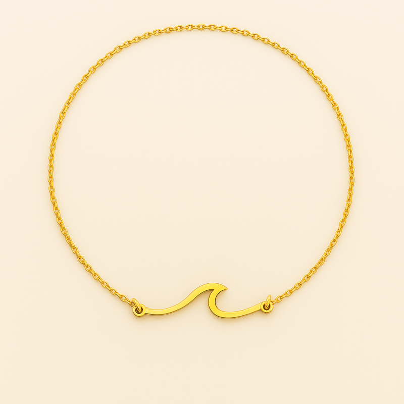 Golden “S” Pendant Necklace