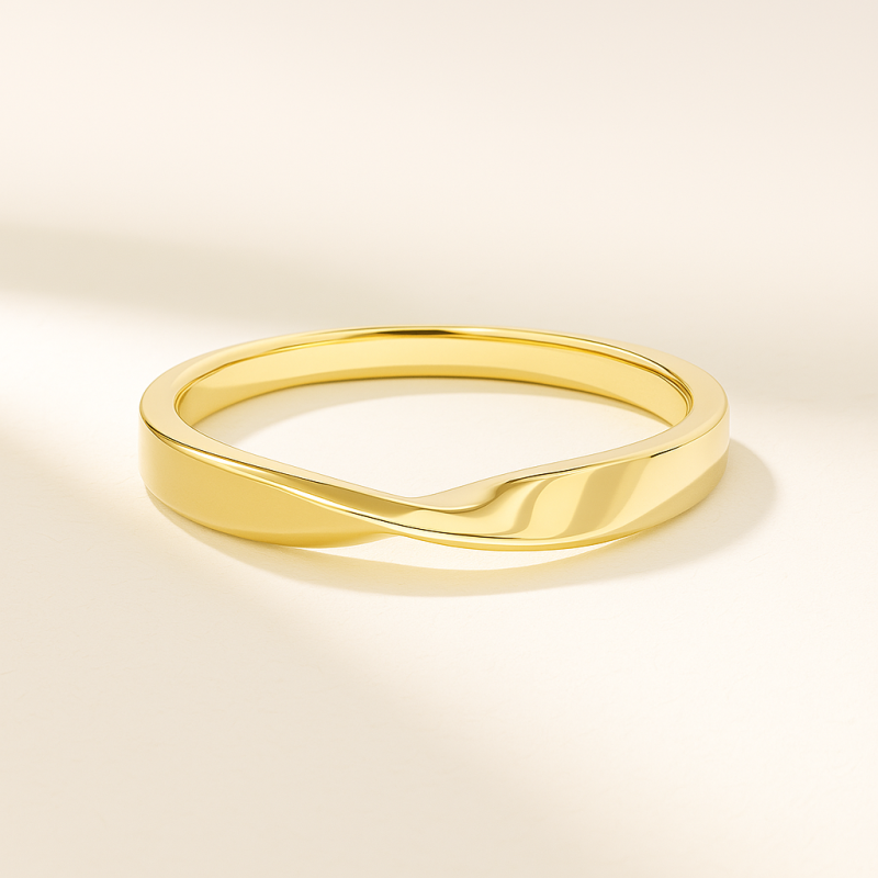 "Every Curve" Twist-Design Gold-Tone Ring